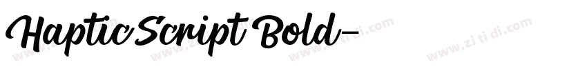HapticScript Bold字体转换
